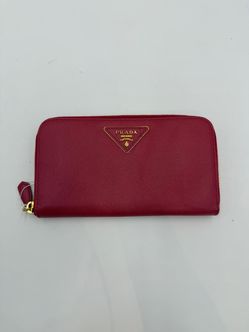Prada Saffiano Zip Wallet